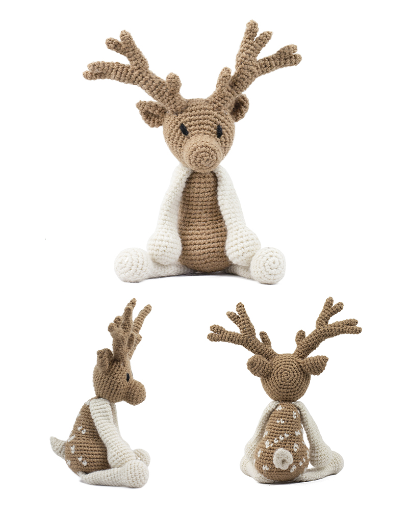 toft ed's animal tarquin the fallow stag amigurumi crochet